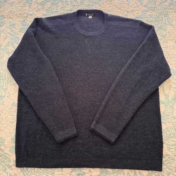 Smartwool Mens Men's Sparwood Crew Neck Sweater Blue Size XXL - Picture 1 of 4